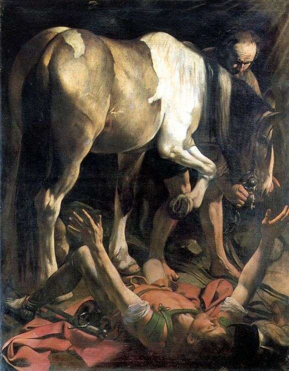 Описание картины Микеланджело Меризи да Караваджо «Обращение Савла»