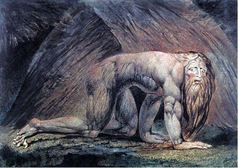 Описание картины Уильяма Блейка «Навуходоносор»