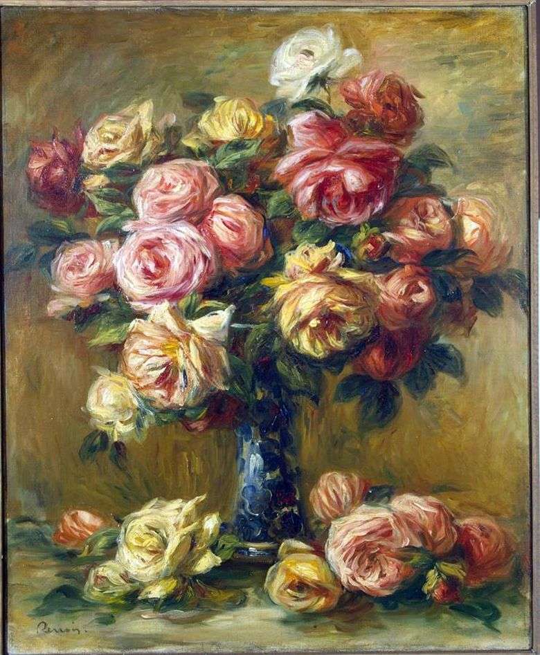 Картина Пьера Огюста Ренуара «Цветы в вазе»