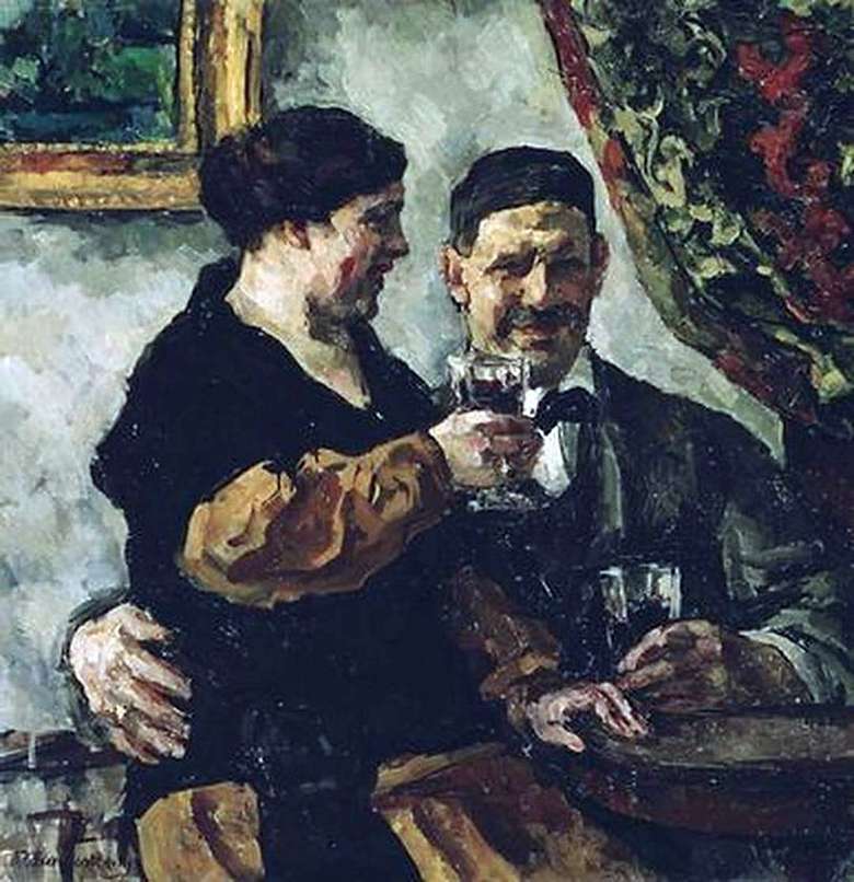 Описание картины Петра Кончаловского «Автопортрет с женой» (1923)