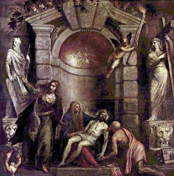 Описание картины Тициана Вечеллио «Пьета»