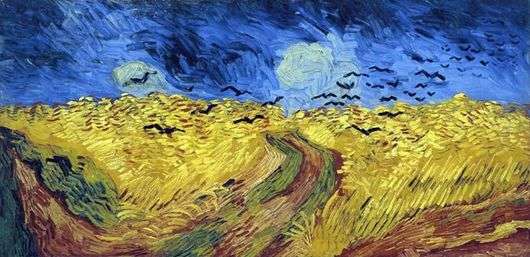 Описание картины Винсента Ван Гога «Вороны в пшеничном поле»