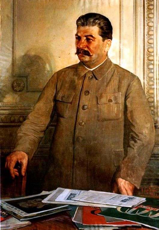 Описание картины Исаака Израилевича Бродского «Сталин»