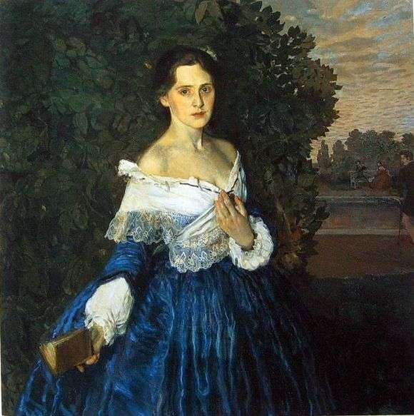 Описание картины Константина Сомова «Дама в голубом»