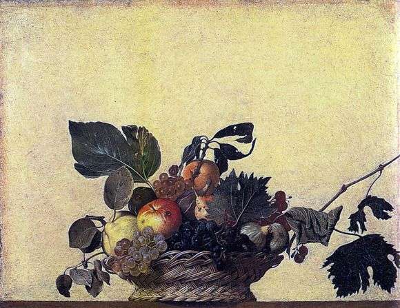 Описание картины Микеланджело Меризи да Караваджо «Корзина с фруктами»