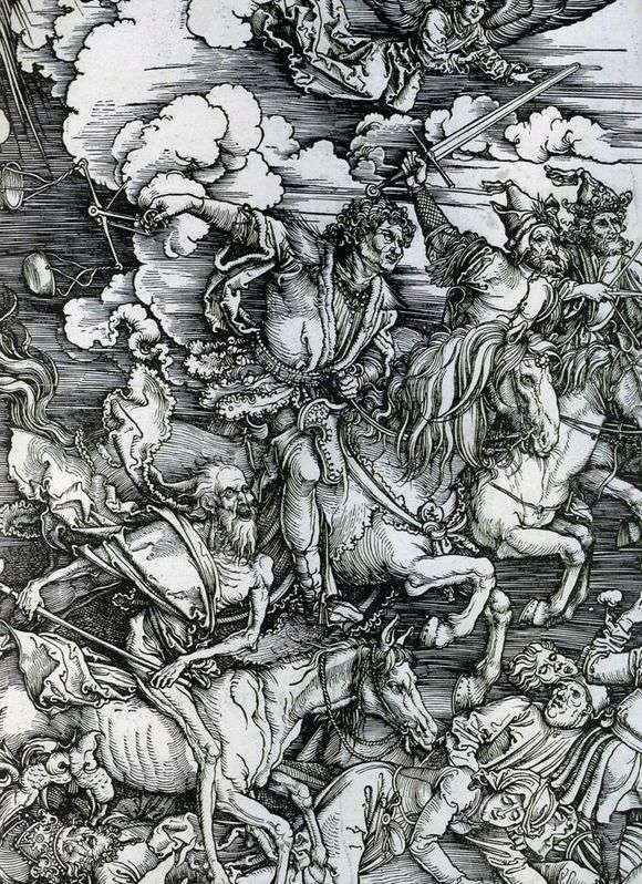 Описание гравюры Альбрехта Дюрера «Четыре всадника Апокалипсиса»