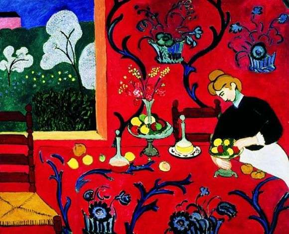 Описание картины Анри Матисса «Красная комната»