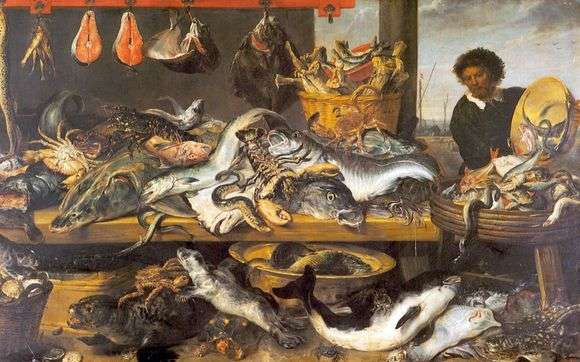 Описание картины Франса Снейдерса «Рыбная лавка»