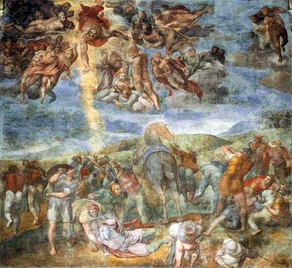 Описание картины Микеланджело Буанарроти «Обращение Савла»