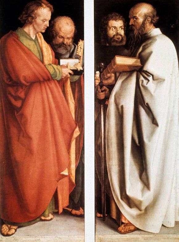 Описание картины Альбрехта Дюрера «Четыре апостола»