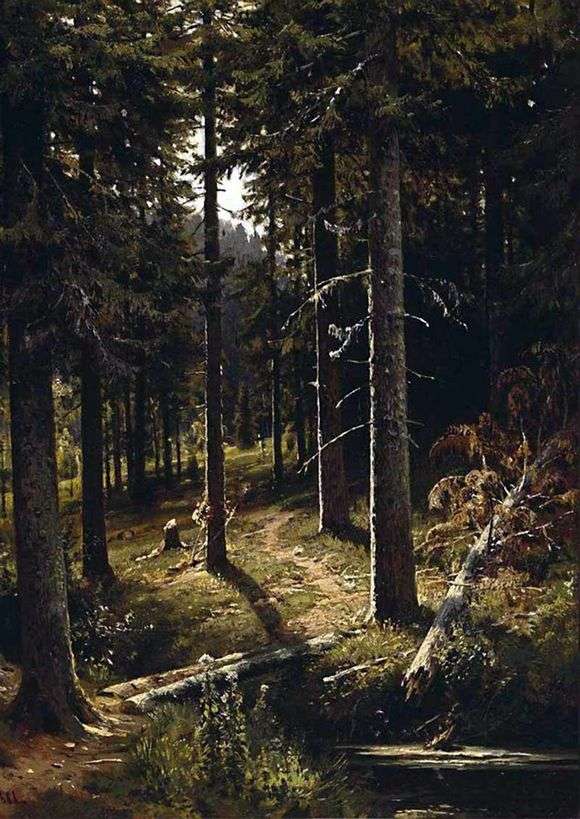 Описание картины Ивана Шишкина «Лесной пейзаж»