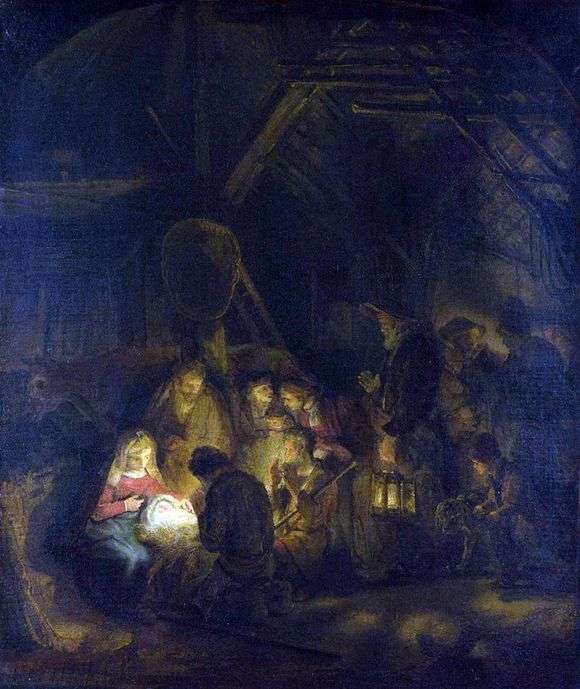 Описание картины Рембрандта Харменса Ван Рейна «Поклонение волхвов»