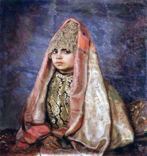 Описание картины Виктора Михайловича Васнецова «Боярышня (1884)»