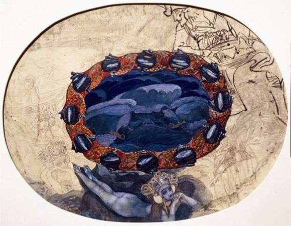 Описание картины Михаила Врубеля «Садко на берегу Ильмень озера»