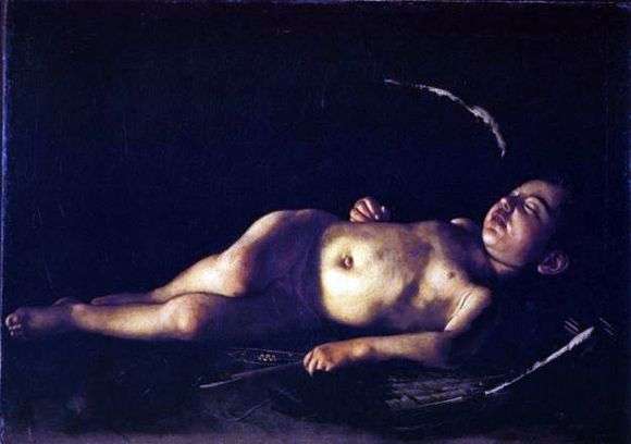 Описание картины Караваджо «Спящий Амур»