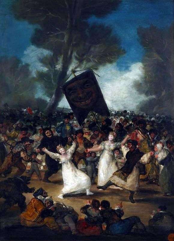 Описание картины Франциско де Гойя «Похороны сардинки»