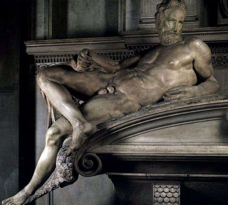 Описание скульптуры Микеланджело «Вечер»