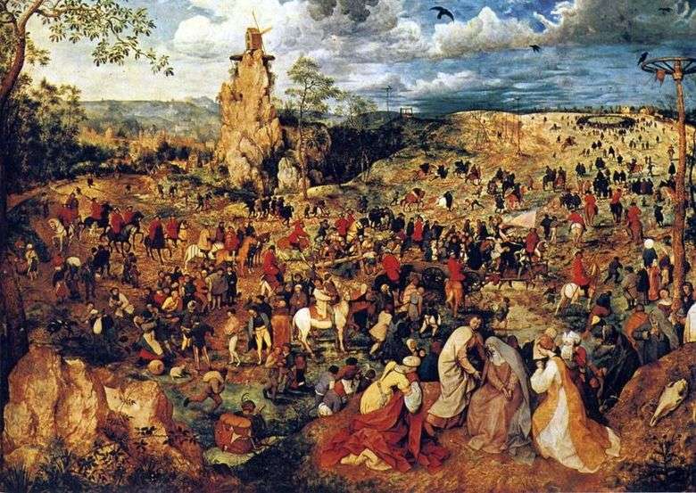 Описание картины Питера Брейгеля «Несение креста (Шествие на Голгофу)»