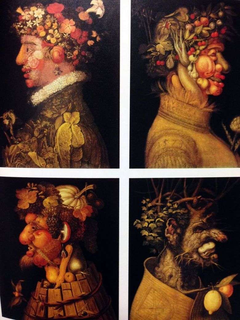 Описание картины Джузеппе Арчимбольдо «Времена года»