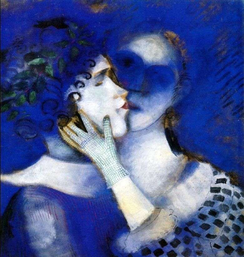 Описание картины Марка Шагала «Голубые любовники»