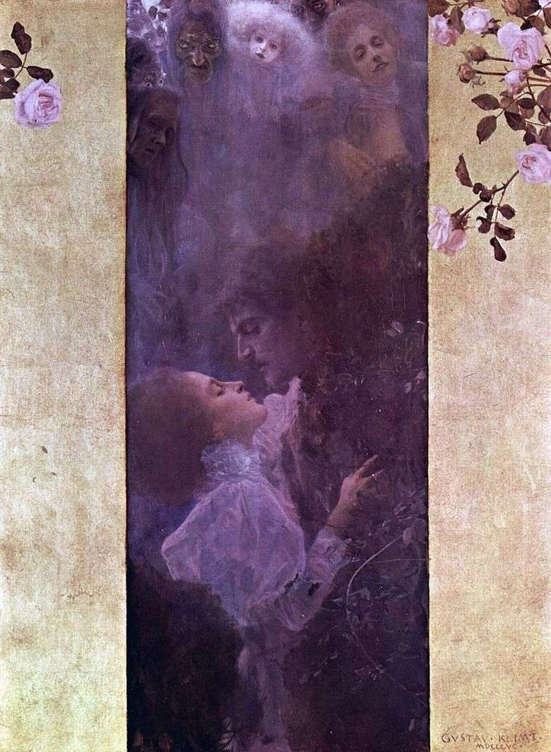 Описание картины Густава Климта «Любовь»