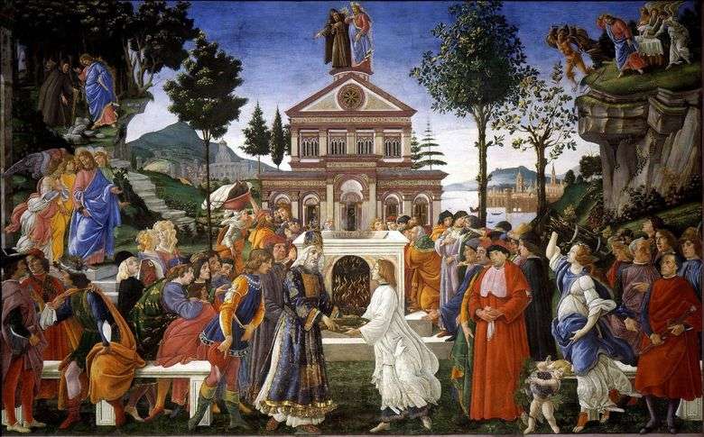 Описание картины Сандро Боттичелли «Искушение Христа»