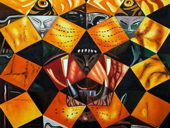 Описание картины Сальвадора Дали «Бенгальский тигр»