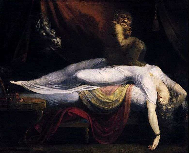Описание картины Генри Фюссли «Ночной кошмар»