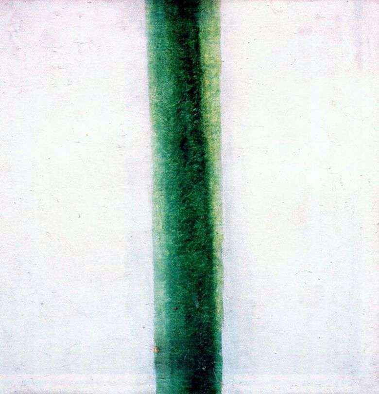 Описание картины Ольги Розановой «Зелёная полоса»