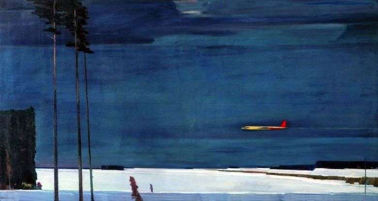 Описание картины Георгия Нисского «Над снегами»
