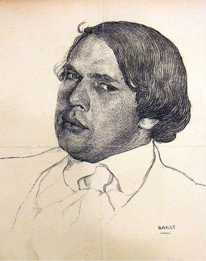 Описание картины Леона (Льва) Бакста «Портрет Алексея Толстого»