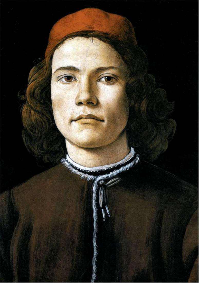 Описание картины Сандро Боттичелли «Портрет молодого человека»