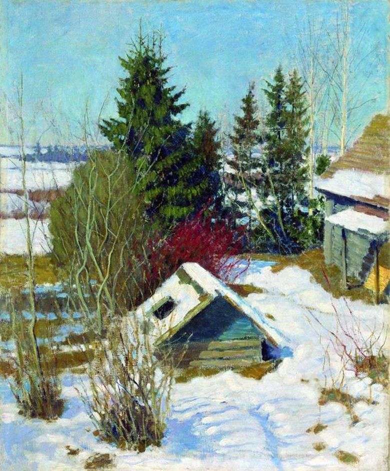 Описание картины Игоря Грабаря «Последний снег»