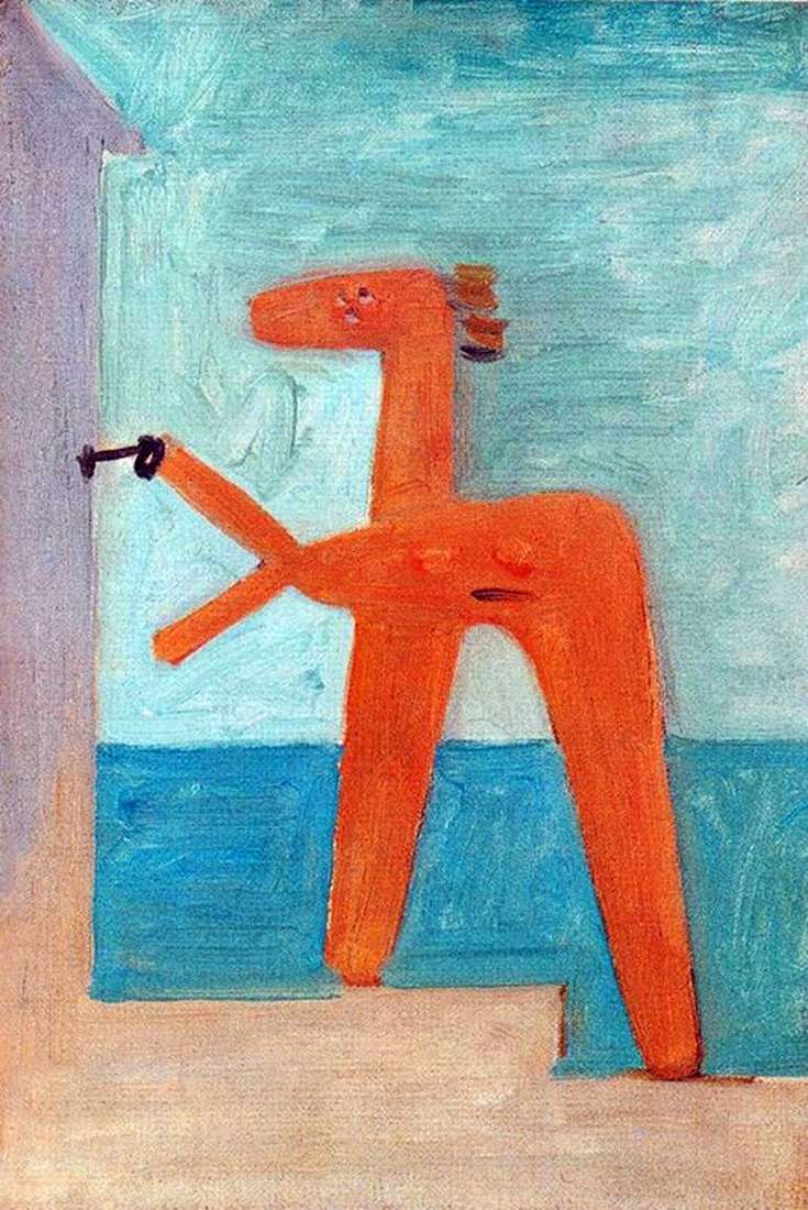 Описание картины Пабло Пикассо «Купальщица открывающая кабинку»