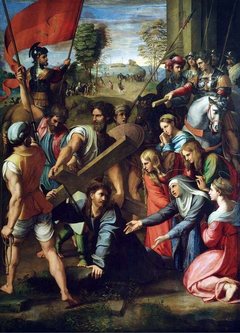 Описание картины Рафаэля Санти «Несение Креста»