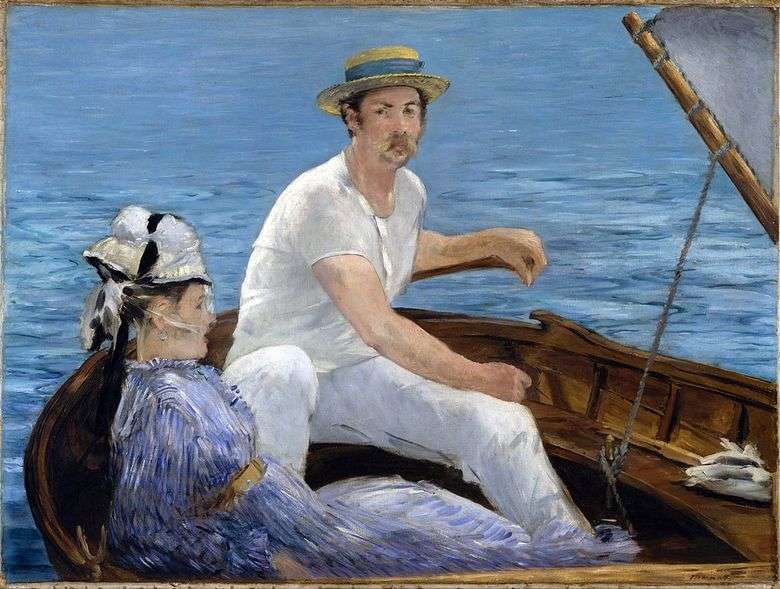 Описание картины Эдуарда Мане «В лодке»