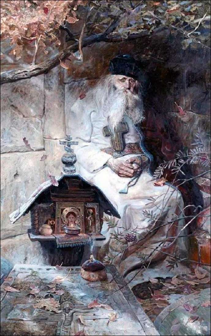 Описание картины Павла Рыженко «Молитва»