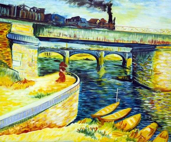 Описание картины Винсента Ван Гога «Мосты через Сену»