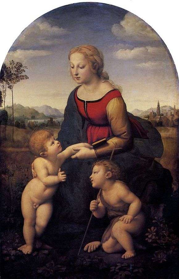 Описание картины Рафаэля Санти «Прекрасная садовница» (Мадонна с младенцем и Иоанном крестителем)