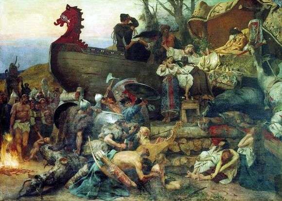 Описание картины Генриха Семирадского «Похороны знатного руса»