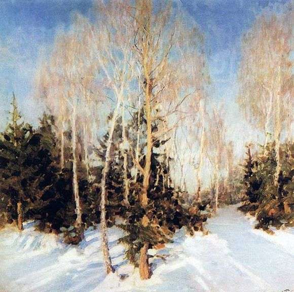 Описание картины Игоря Грабаря «Зимний пейзаж»