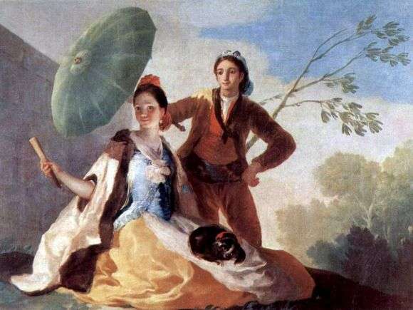 Описание картины Франциско де Гойя «Зонтик»