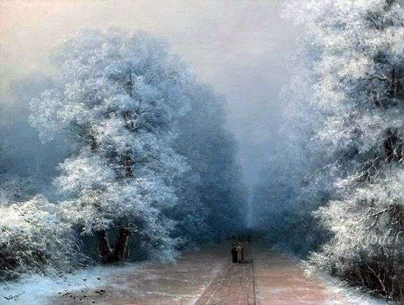 Описание картины Ивана Айвазовского «Зимний пейзаж»