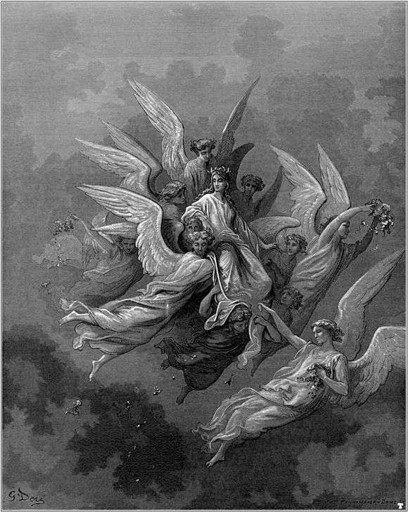 Описание картины Густава Доре «Ангел»
