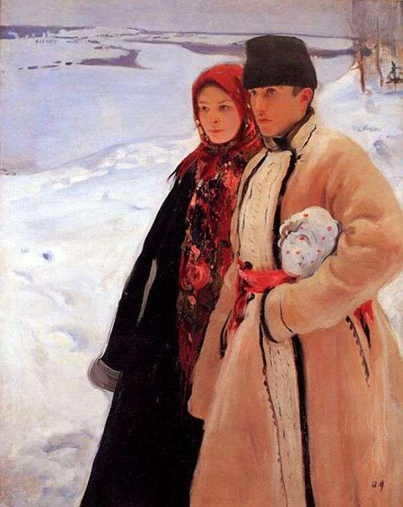 Описание картины Александра Мурашко «Зима»