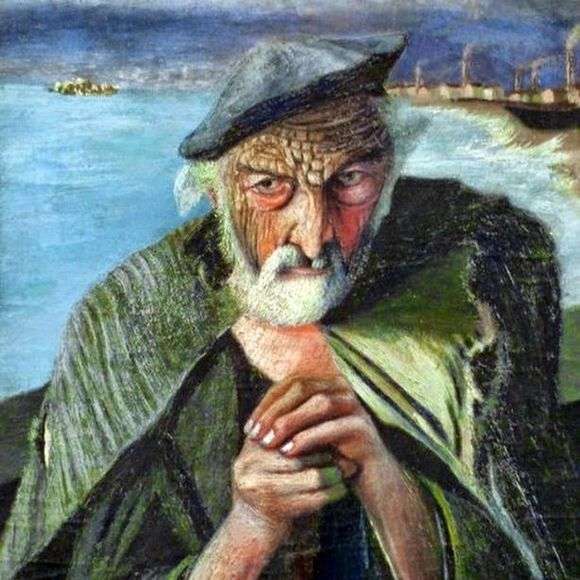Описание картины Тивадара Костки Чонтвари «Старый рыбак»