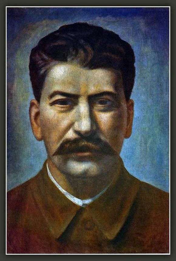 Описание картины Павла Филонова «Портрет Иосифа Сталина»