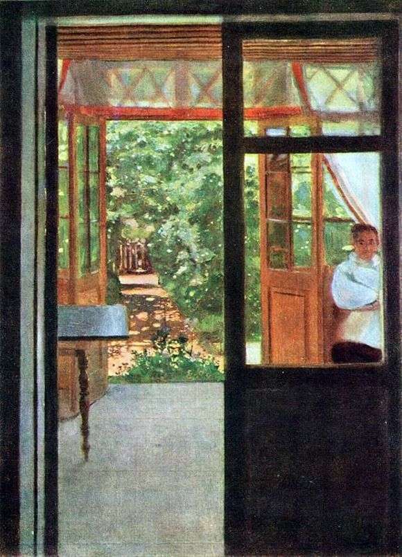 Описание картины Константина Сомова «На балконе»