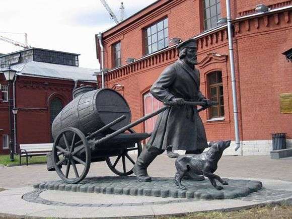 Описание памятника водовозу в Санкт Петербурге