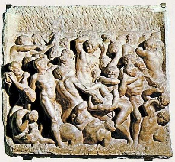 Описание барельефа Микеланджело Буанарротти «Битва кентавров»